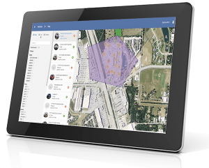 Tablet with GPS Tracking - Geofence